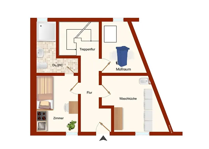 Lejlighed Kleine Fuer Singles *